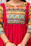 Printed Solid Rayon Kurta