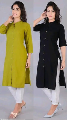 Cotton Straight kurti combo