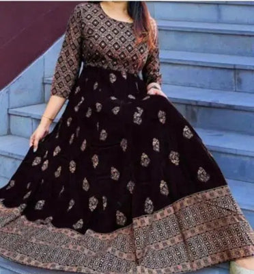 Black Anarkali Kurti