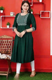 Green Embroodered Kurti