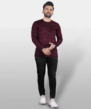 Stylish Polyester Printed Men Full Sleeve T-shirt