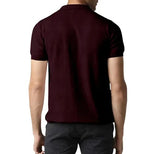 FTX Men's Solid Regular Polo Maroon Tshirts