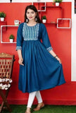 Green Embroodered Kurti