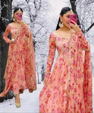 Long Sleeve Georgette Kurti