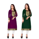 Cotton Blend Refined Kurtis - Pack of 2