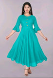 Latest Fashion Women's Solid Flared Kurti