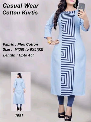 Digital Printed cotton Kurta