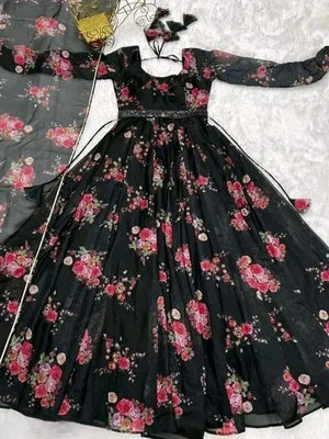 Anarkali Blackberry Kurti