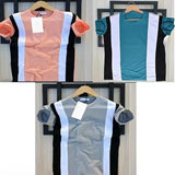 Men's Striped Trending Multicolor T-shirt with pack Of 3