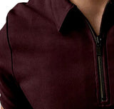 FTX Men's Solid Regular Polo Maroon Tshirts